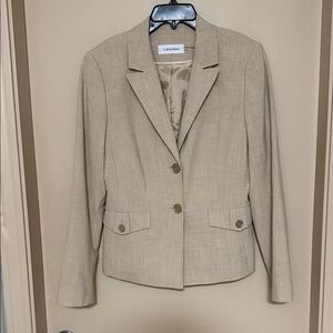 Calvin Klein Women's Beige Blazer